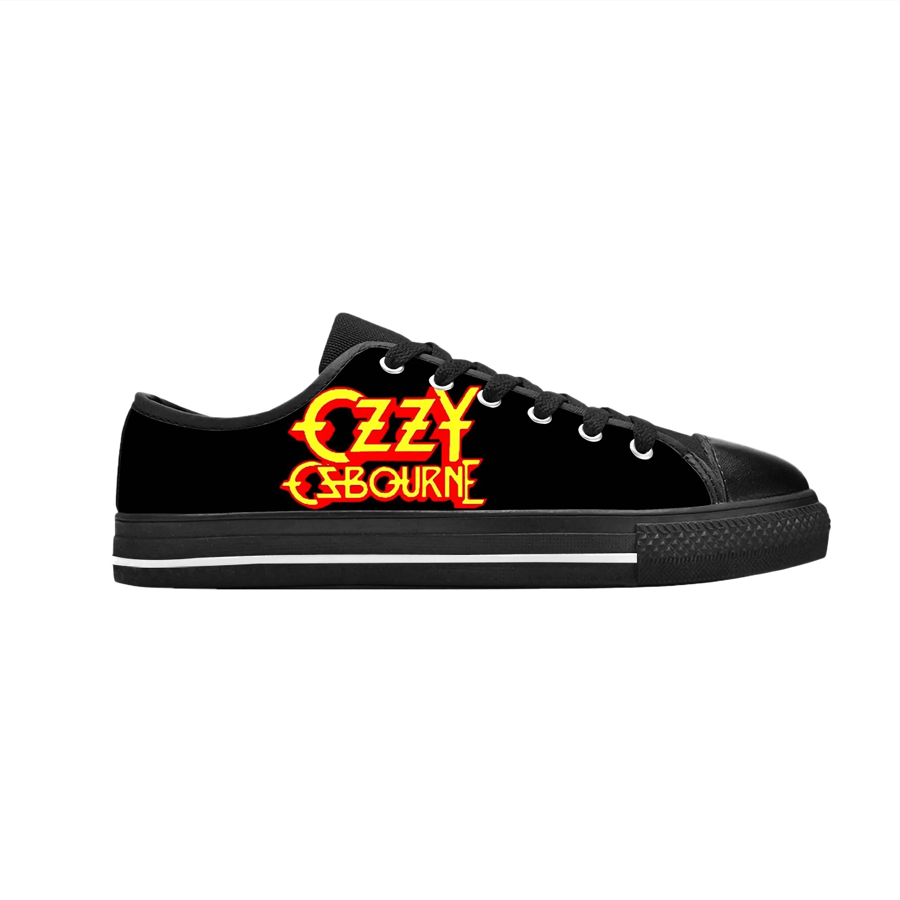 Ozzy Osbourne Rock Band Music Singer Horror Gothic Casual Cloth Shoes Low Top Comfortable Breathable 3D Print Men Women Sneakers