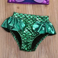 0-5years Baby Girls 3pcs Bikini Set Princess Mermaid Swimsuit For Girls Summer Beach Bathing Suits 6