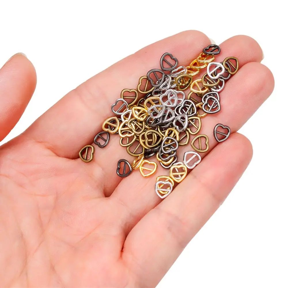 Mini Heart Shaped Buckle for Doll Bags and Clothes