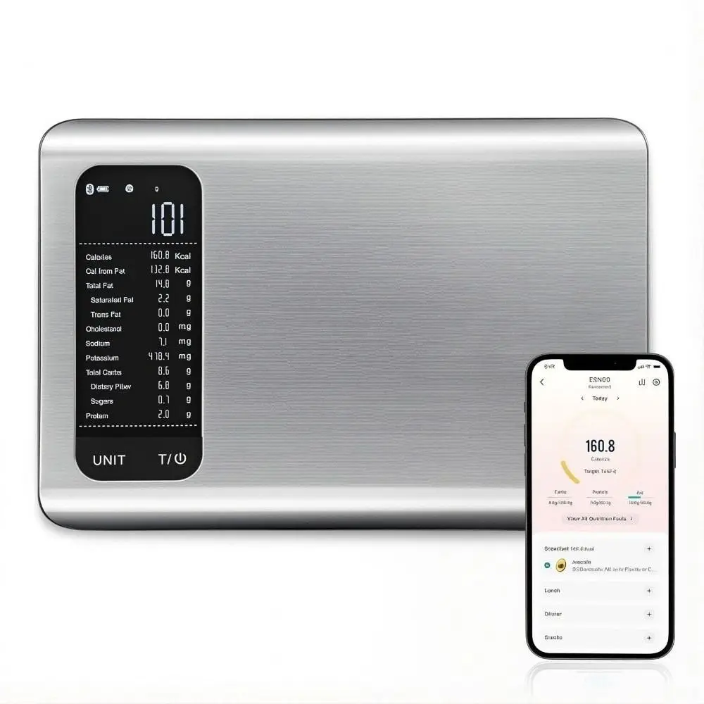 Smart Digital Nutrition Kitchen Scale For Goal Progress Tracking_voghion.com