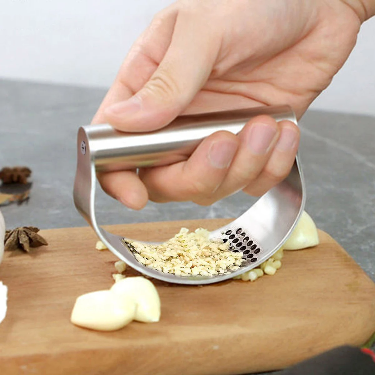 Manual Stainless Steel Garlic Press Garlic Chopped Ginger Crusher for Fruit Vegetable Tools Kitchen Accessories garlic press