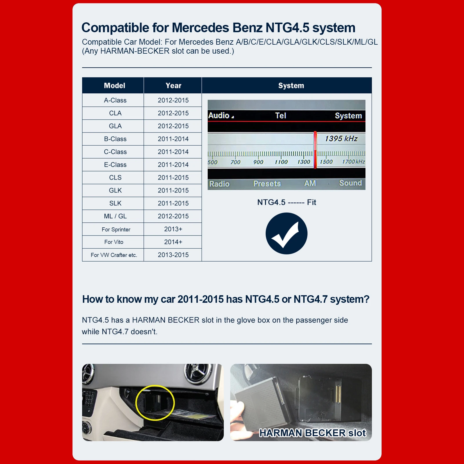  ī÷ ׷̵ , ޸  NTG 4.5 ý۰ ȣȯ, Harman Becker Navi-dock 2011-2015  