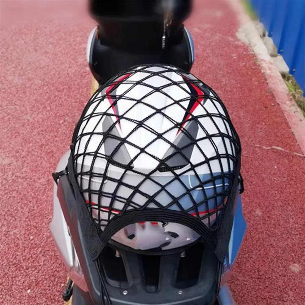 Motorcycle Cargo Net Bike Scooter Mesh Storage Bag Luggage Net Hook Hold Bag Moto Mesh