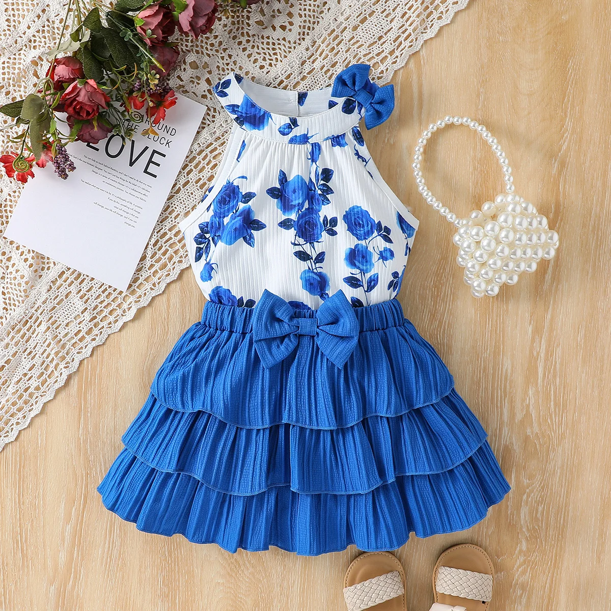 Beautiful Mid-Season Dress For Baby Girl In Sweet Dreams Print