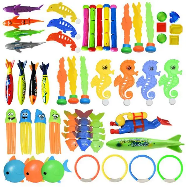Summer Children Swimming Octopus Pool Diving Toys Water Sports Water Play Toys Diving Stick Gem Set Underwater Grabbing Toys DDJ 2