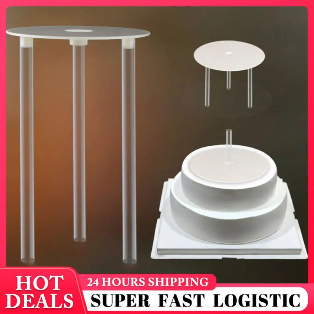 Dessert Stand Food Grade Plastic Kitchen Supplies Cake Baking Tools Easy To Clean Baking Supplies Cake Stacking Stand Reusable cake stand cake baking tools dessert stand