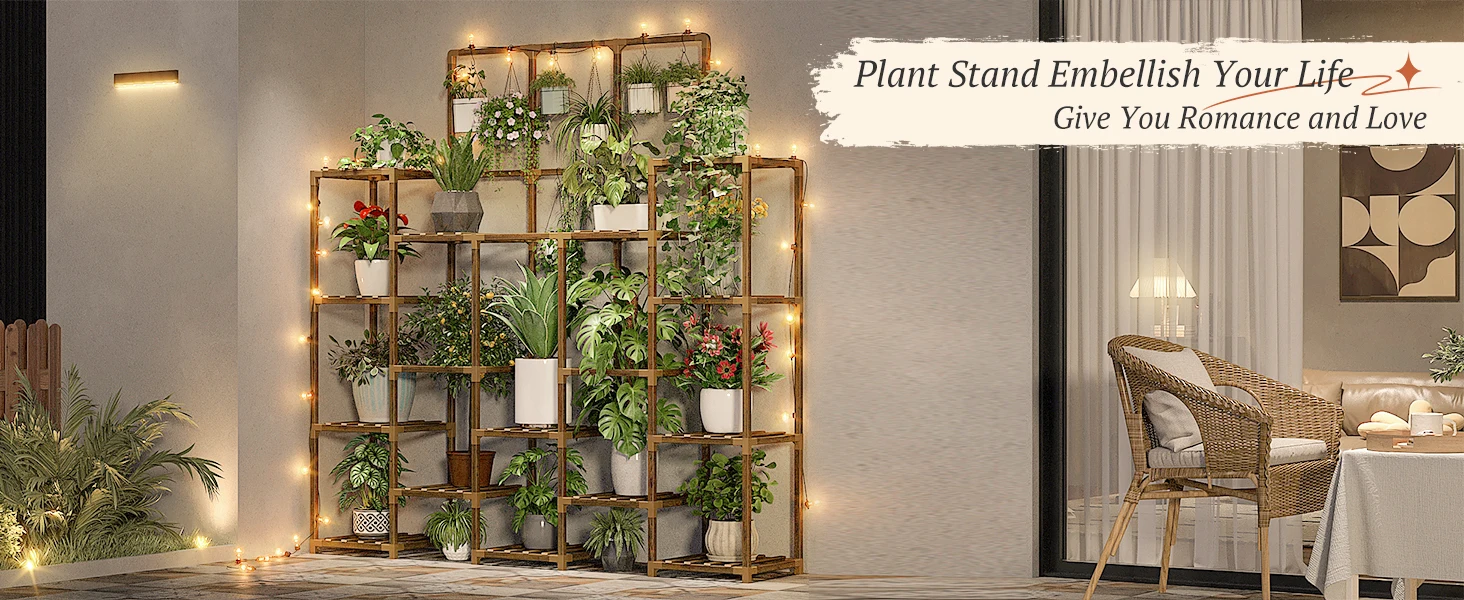Multiple Plant Stand for Garden Balcony
