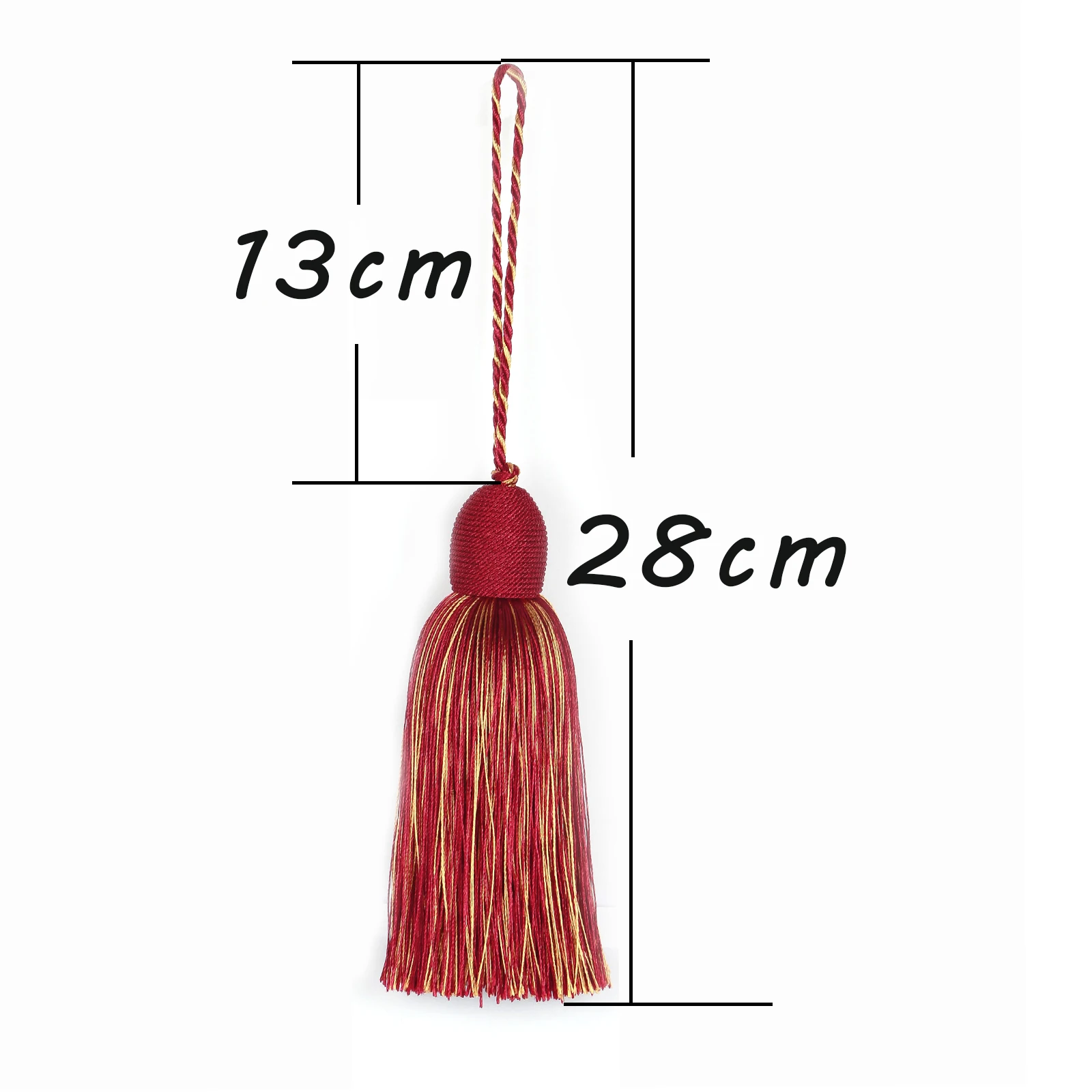1PC Fringe Trim 28cm Handgemachte Quasten Schlüssel Zubehör für Schmuck DIY Tasche Ohrringe Machen Zu Hause Wohnzimmer Dekorative – Detail 8