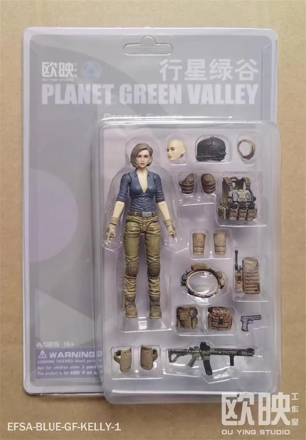 

1/18 OU Ying Studio зеленое растение долина Женщина солдат Келли версия F кукла оружие игрушки модель подарок для фанатов собирать