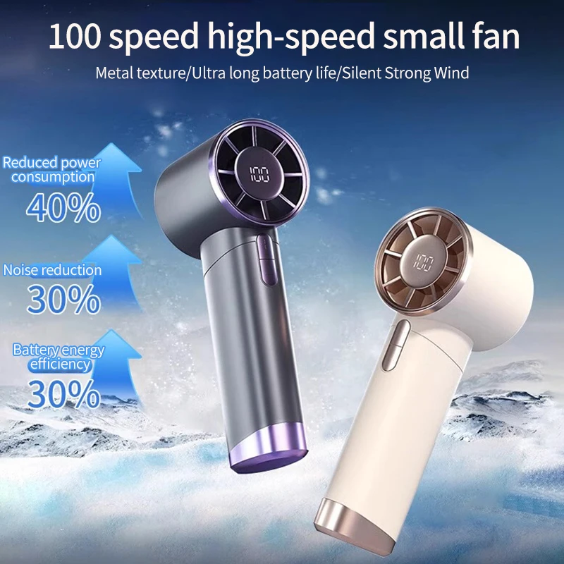 Portable Rechargeable Mini Bladeless Handheld Fan