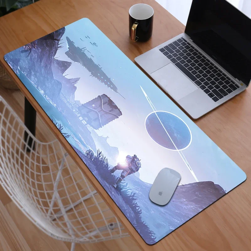 Gamer Cabinet Games No Man'S Sky Desk Mat Gaming Mouse Pad Xxl Mousepad Anime Computer Scrivanie Accessori Per Ufficio Tappetini Per Tastiera Pc