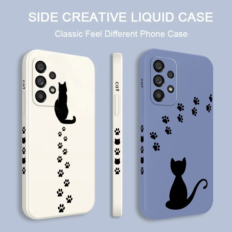 Cat Footprints Phone Case with Cute and Durable Design