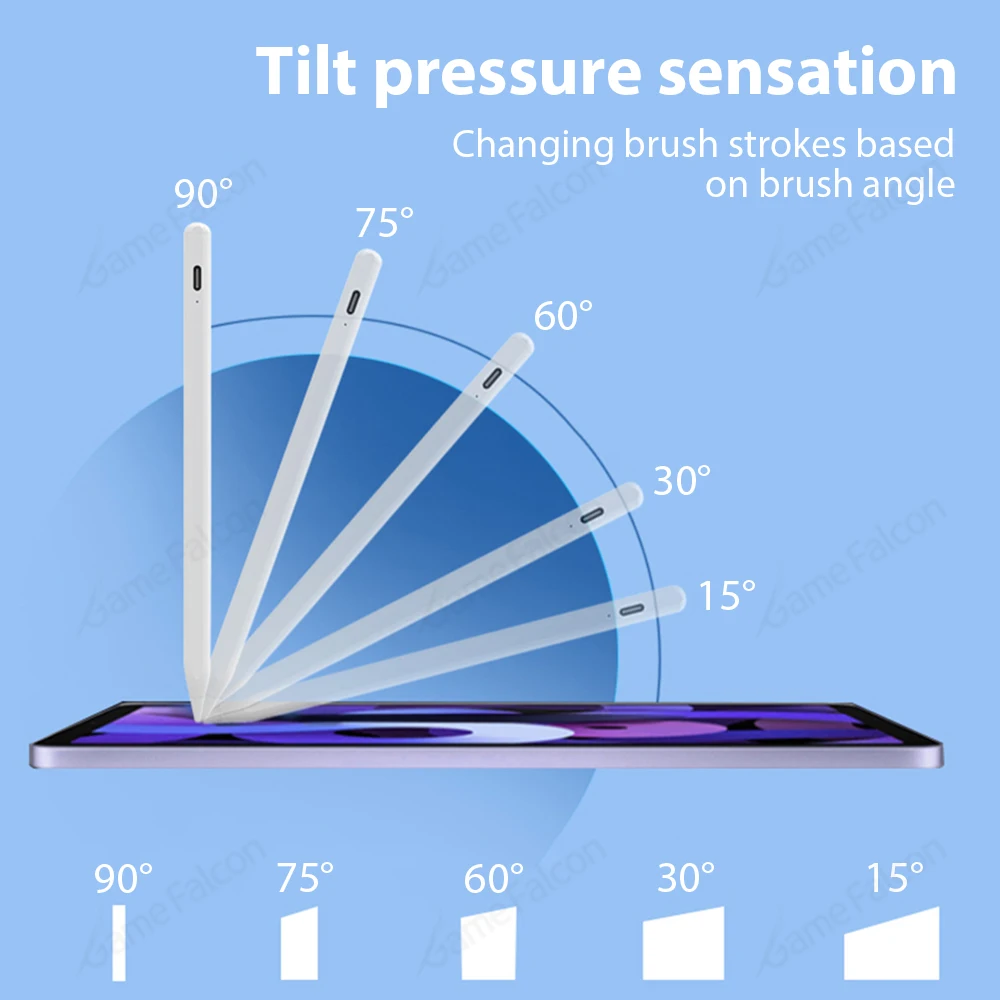para Apple Pencil ° Ipad Pro 11 12.9 2023 2023 Air Stylus Pen para Ipad ° ° 10ª Geração Mini 10.2 Canetas Bluetooth Touch - Imagem 2