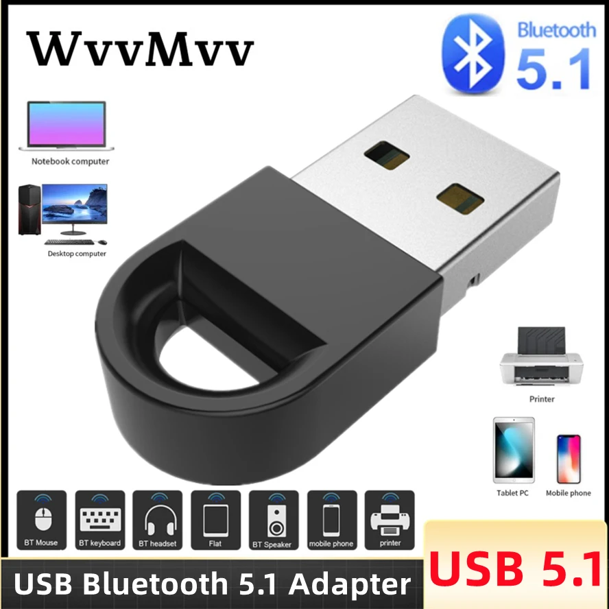 Adaptador Inalámbrico USB 5.3 – Dongle Para Conectar Teclados, Ratones Y Audio A Tu PC, Plug & Play