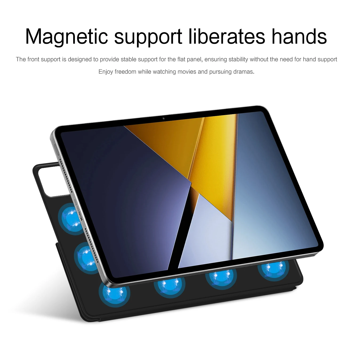 Smart Magnetic Y-Fold Tablet Case with Enhanced Protection – 11.2 Inch