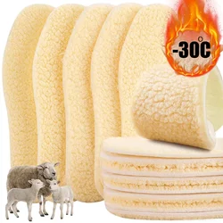 2pcs Thicken Thermal Insoles Winter Warm Heated Soft Plush Insole Shoes Snow Boots Shoe Pad Simulation Cashmere Insert Insole