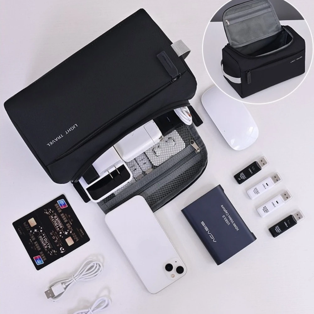 3-in-1 Travel Toiletry Bag for Men Oxford Toiletry Organizer Dopp Kit Water-resistant Shaving Bag Cosmetic Bag Makeup Organizer