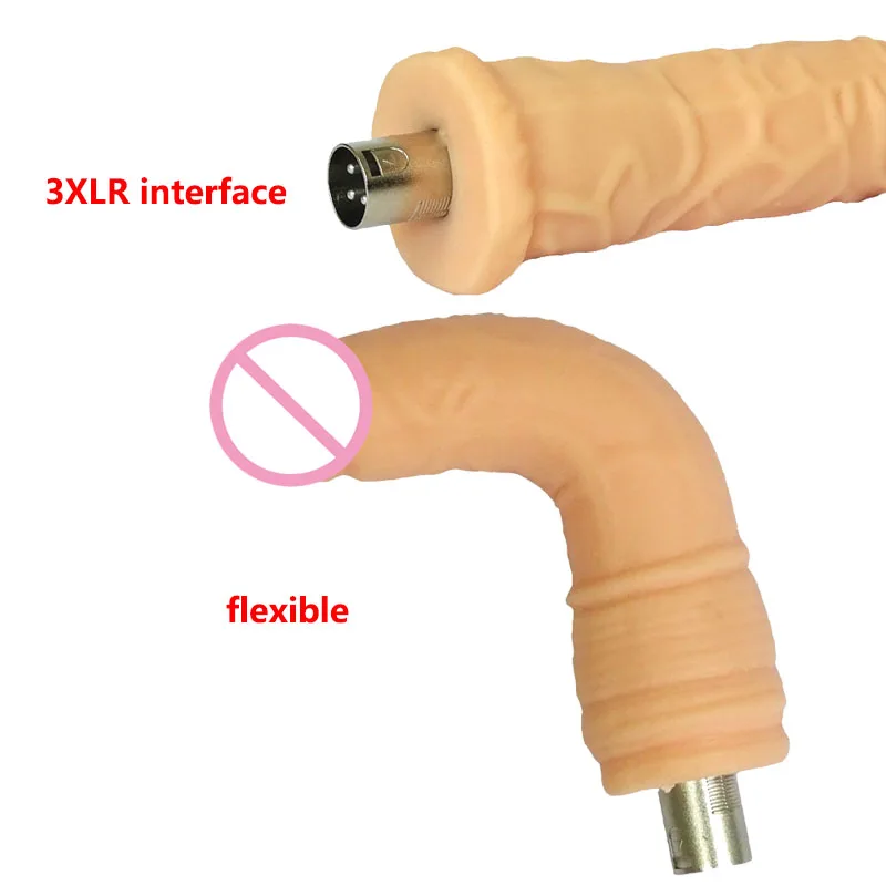 Silicone Dildos Sex Toys for Women Pleasure Sex Masturbation Machine Penis Attachments 3XLR Connector sex toy