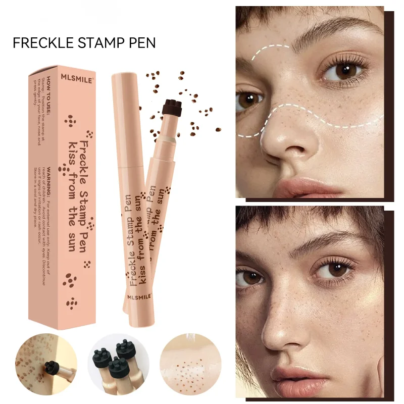 1PC Face Fake Freckles Pen Natural Waterproof Lifelike Fake Freckles Pen for Long Lasting Look Dot Spot Makeup Tool Cosmetic