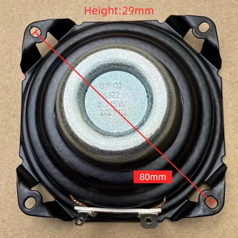 WYORESY 1PC 하만 3인치 79mm 초슬림 우퍼 스피커 오디오파일 등급 네오디뮴 베이스 8옴 15W
