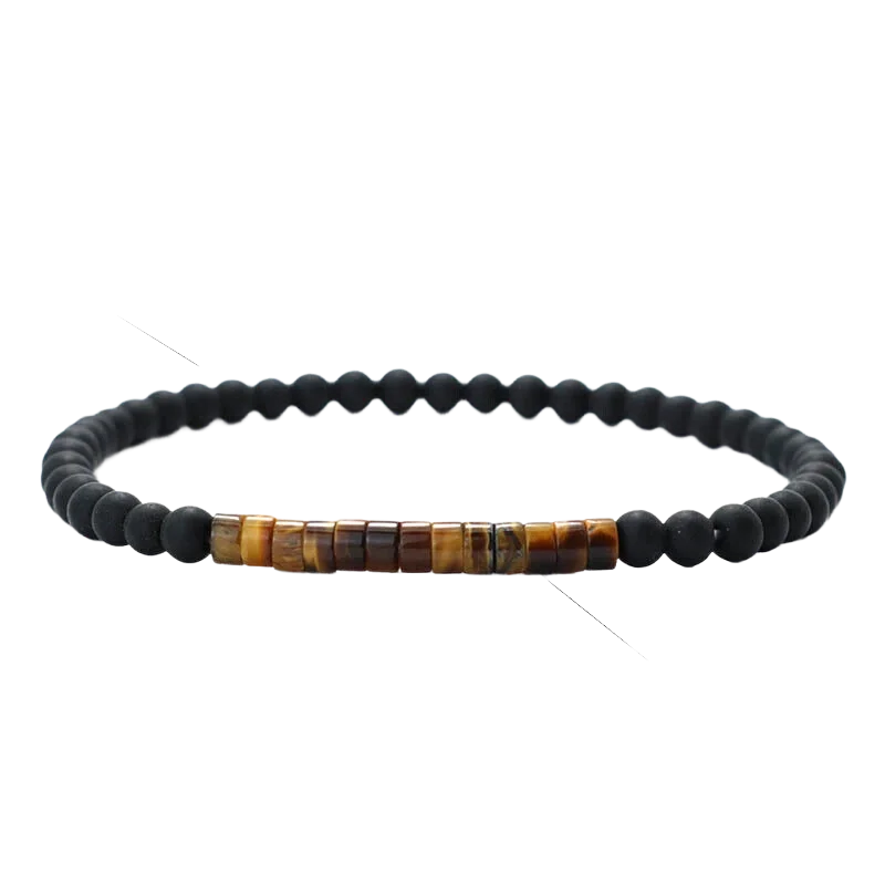 Obsidian Stone Meditation Bracelet 4 mm - Image 6
