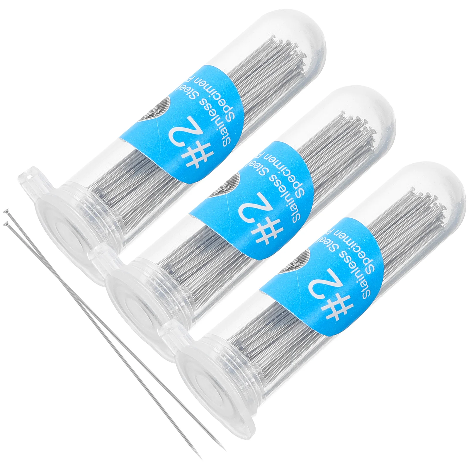 

300 Pcs Butterfly Needles One-piece Stitches Entomology Pins Stainless Steel Specimen