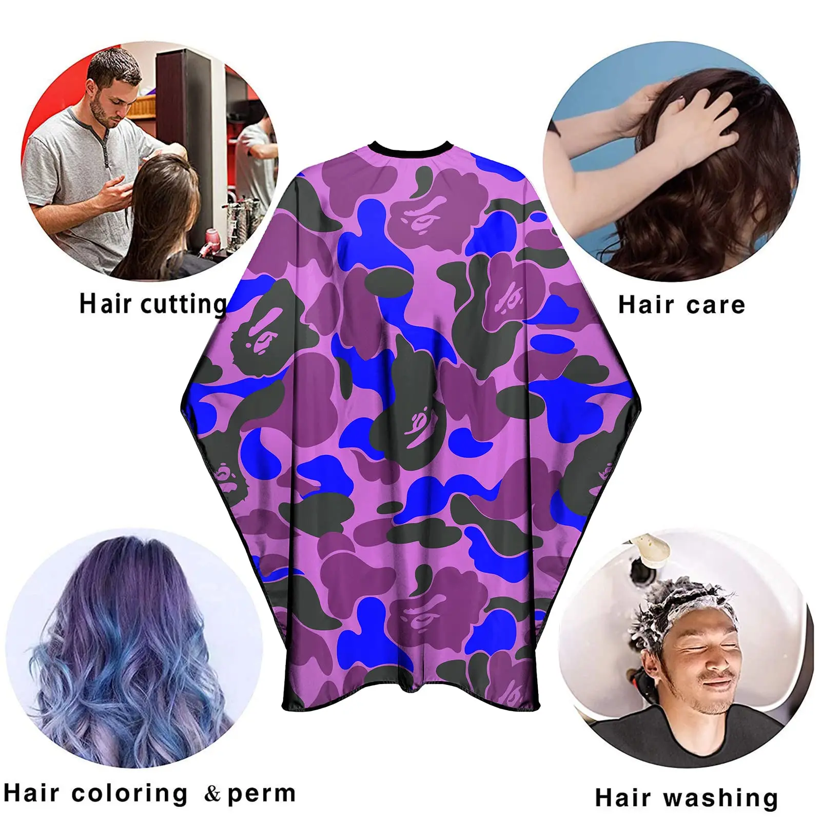 Haircut Apron Cutting Waterproof For Barber Barbershop Hair Cutting Cape Hairdressing Cloth Hairdresser Styling Accessories Tool 2