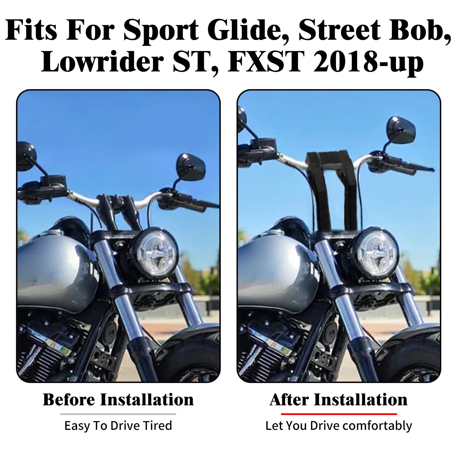 ハーレー用　ハンドルバークランプ　ショベル ゲージ トップクランプキット ブラック 1インチハンドル用 |ハーレー