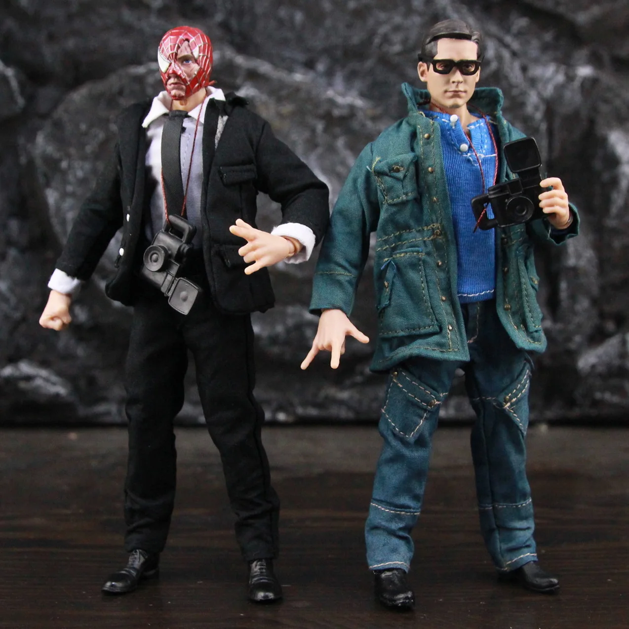 Tobey Spider Man Symiont 6 "Action Figure Venom Dark Peter Parker Movie Black Spiderman 1 2 3 One:12 Toys Doll