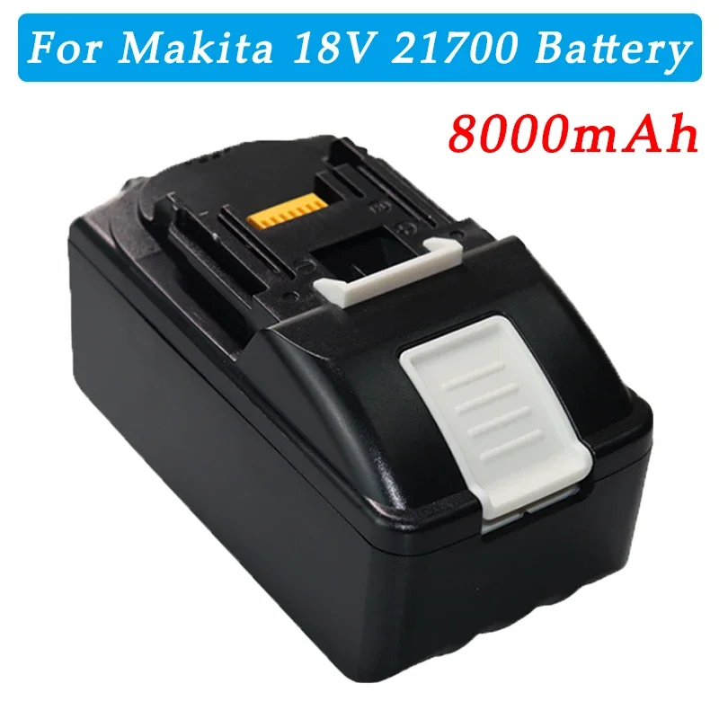 

18V 8.0Ah Rechargeable Battery For Makita BL1860 BL1850 BL1840 BL1830 BL1820 21700 Li-ion Drill Power Tool Battery With Charger