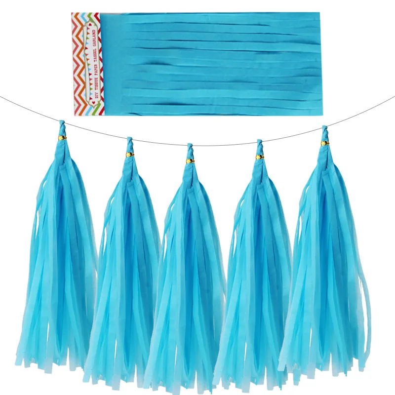 Dusty Rose and Kraft Paper Tassel Garland