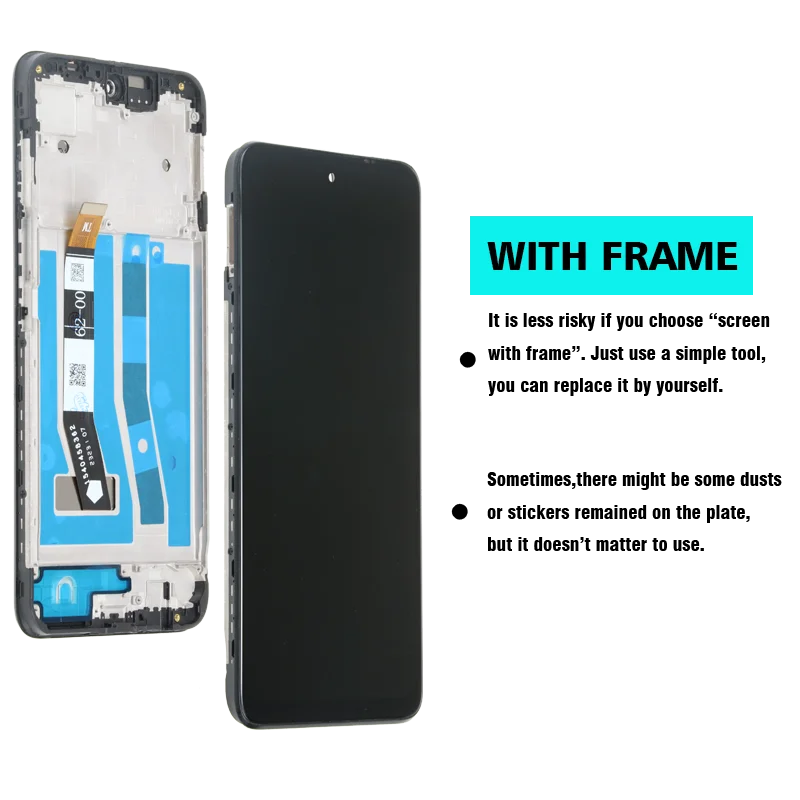 IYAiYO Schermo LCD Completo Con Touch Digitalizzatore Per Motorola G54 XT-2343 - Nero Con Kit Strumenti