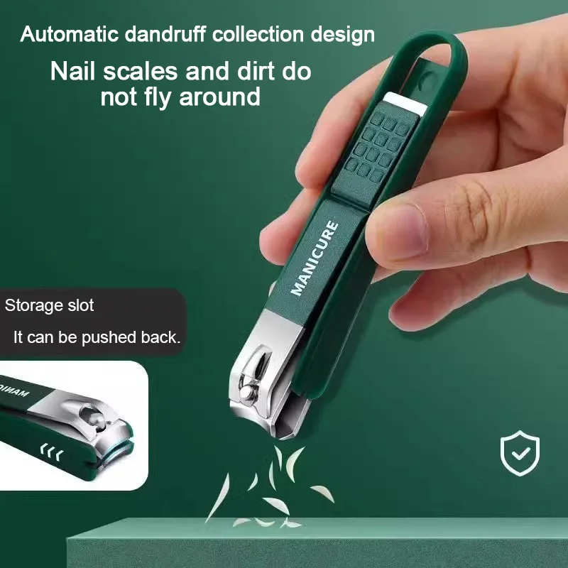 4pcs Professional Nail Clipper Anti-Splash Nail Clippers Men and Women Nail Cutter Set Stainless Steel Pedicure Tools ZJJ04 - Image 6