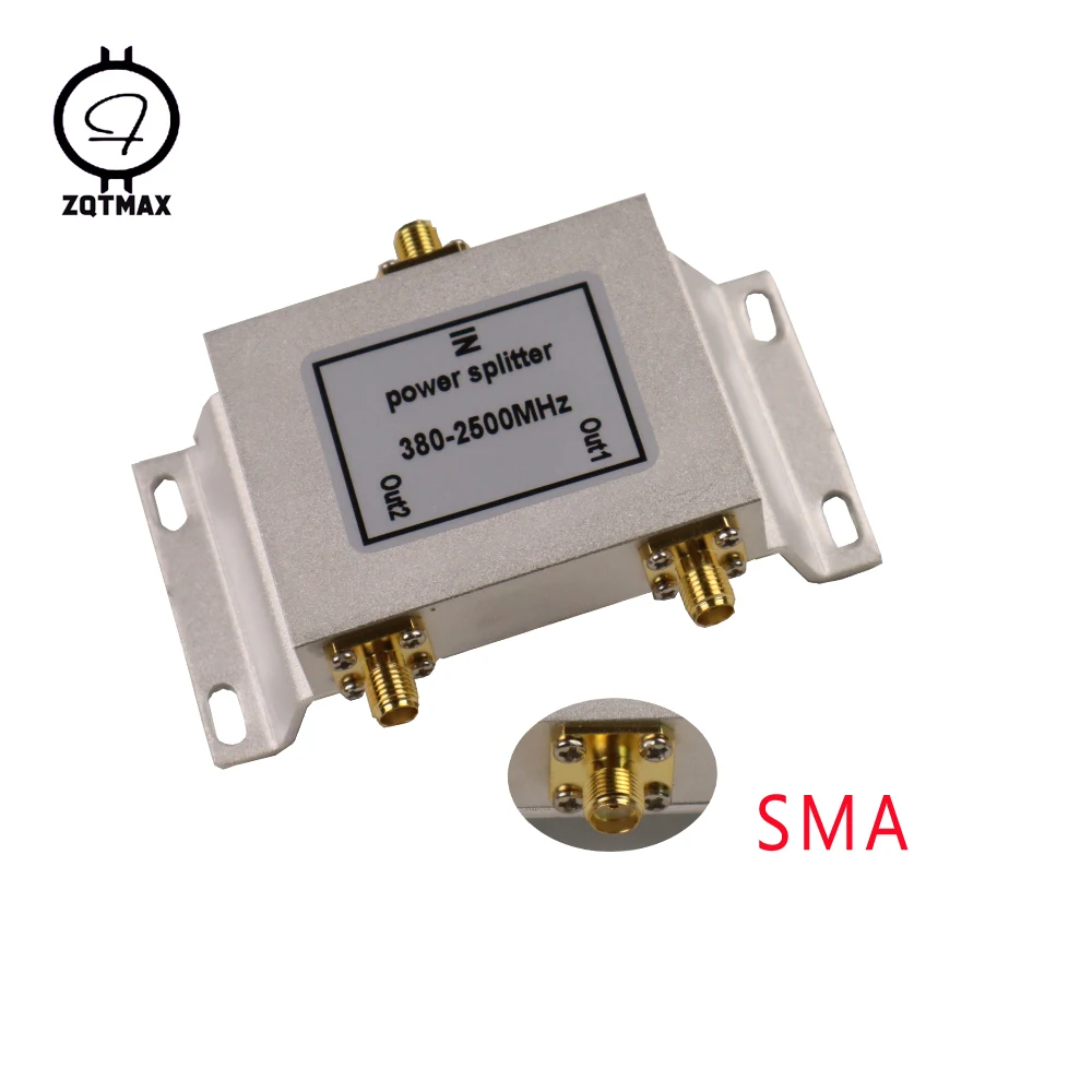 

ZQTMAX SMA Power Splitter 380~2500MHz power divider For mobile signal booster 2g 3g 4g wifi repeater,tv cable,Walkie talkie