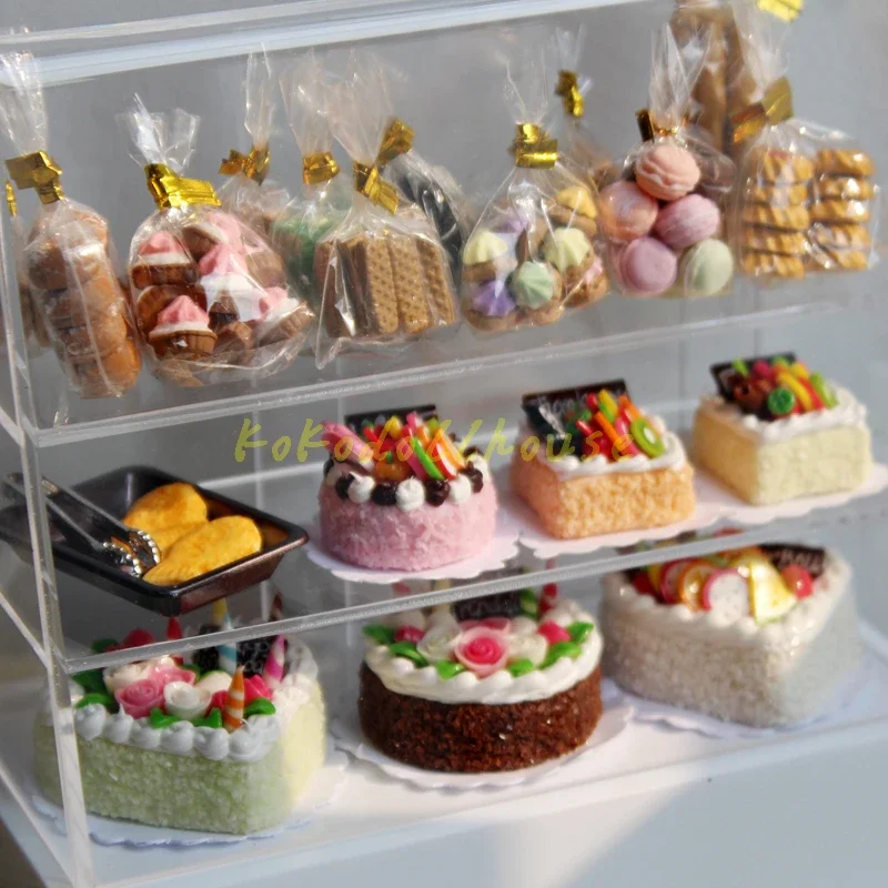 Pretend Food Toys 1/12 Scale Dollhouse Miniature Cake Pretend Play Kitchen Mini Dessert Food for Blyth BJD Doll Accessories pretend kitchen toys,kitchen toys,doll house toys