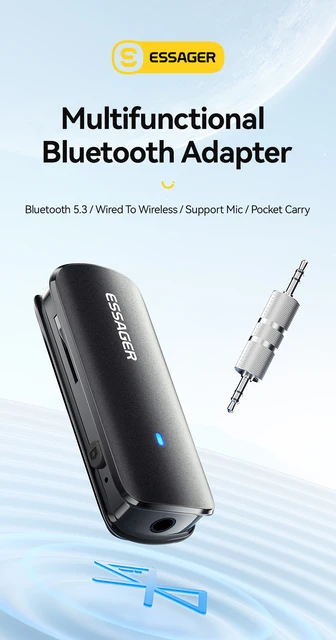 Bluetooth 3.0 Per Autoradio Adattatore Bluetooth 3.0 Per Auto Con Jack 3.5mm - Ricevitore Audio Per Stereo AUX Ricevitore Audio Bluetooth 3.5mm - Foto 3