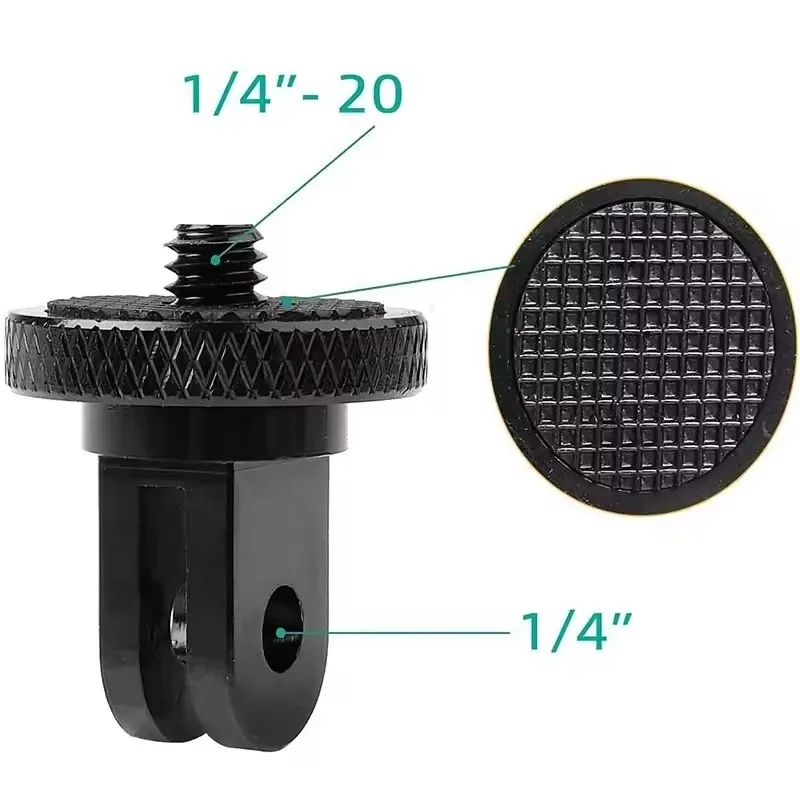 Adaptateur 1/4 pour GoPro Lot 2-4 Pcs Aluminium