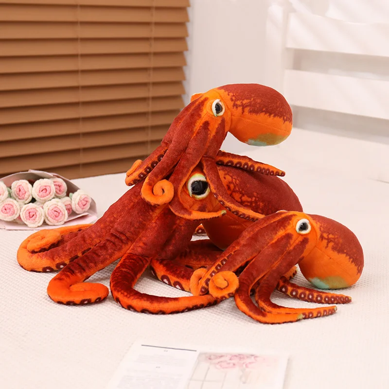 Simulation Funny Octopus Plush Toys Cartoon Stuffed Deep Sea Animal Cute Octopus Soft Doll Anime Kids Toys for Home Decor Gifts