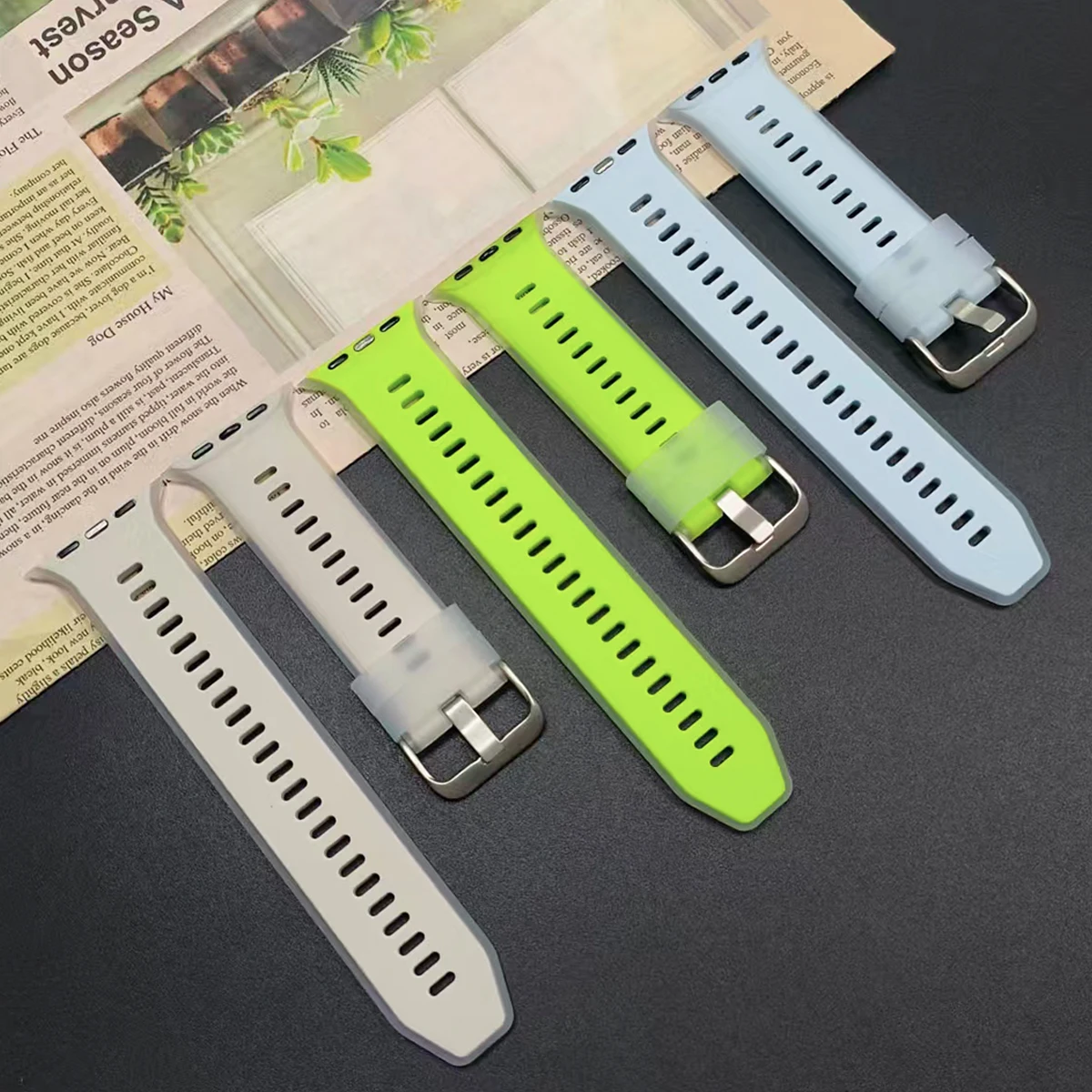 Bracelet en silicone pour Apple Watch 11 46mm, bracelet de sport pour iWatch Series 10 8 7 6 5 9 SE 45mm 44mm Ultra3/2 49mm, remplacement du Correa 1 Bracelet en silicone pour Apple Watch 11 46mm, bracelet de sport pour iWatch Series 10 8 7 6 5 9 SE 45mm 44mm Ultra3/2 49mm, remplacement du Correa 1