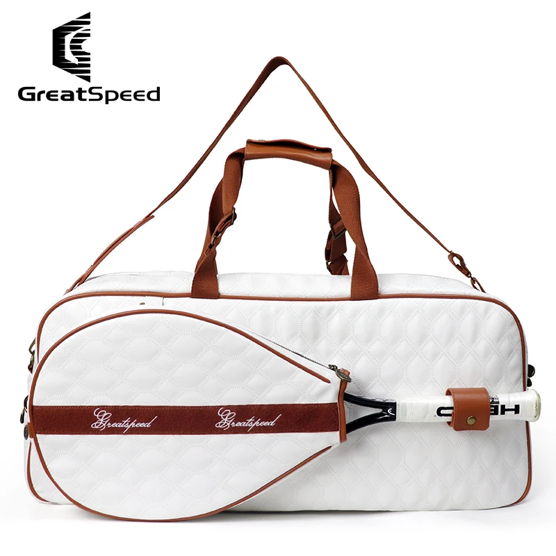 Greatspeed Tennis Handbag Storage Bag Independent Racket Compartment Independent Shoe Bag Velcro Racket Bag 4