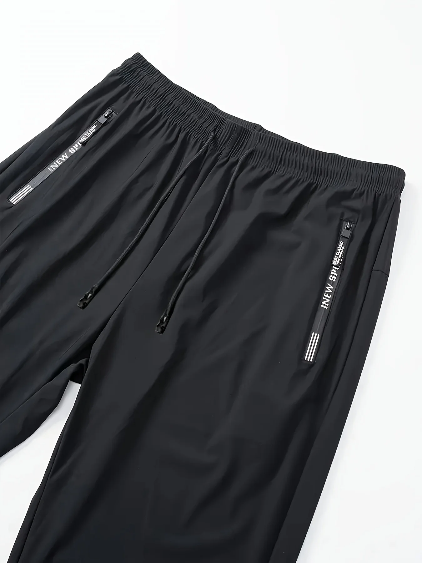 Breathable plus size men’s casual jogger pants – quick-dry elastic waist sport trousers 0066589