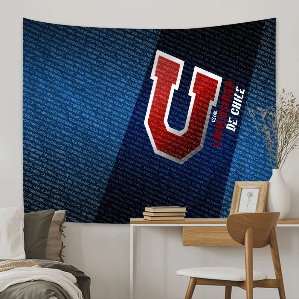 University of-C-Chile fashion logo Printed Large Wall Tapestry Wall Hanging Decoration Household Decor Blanket