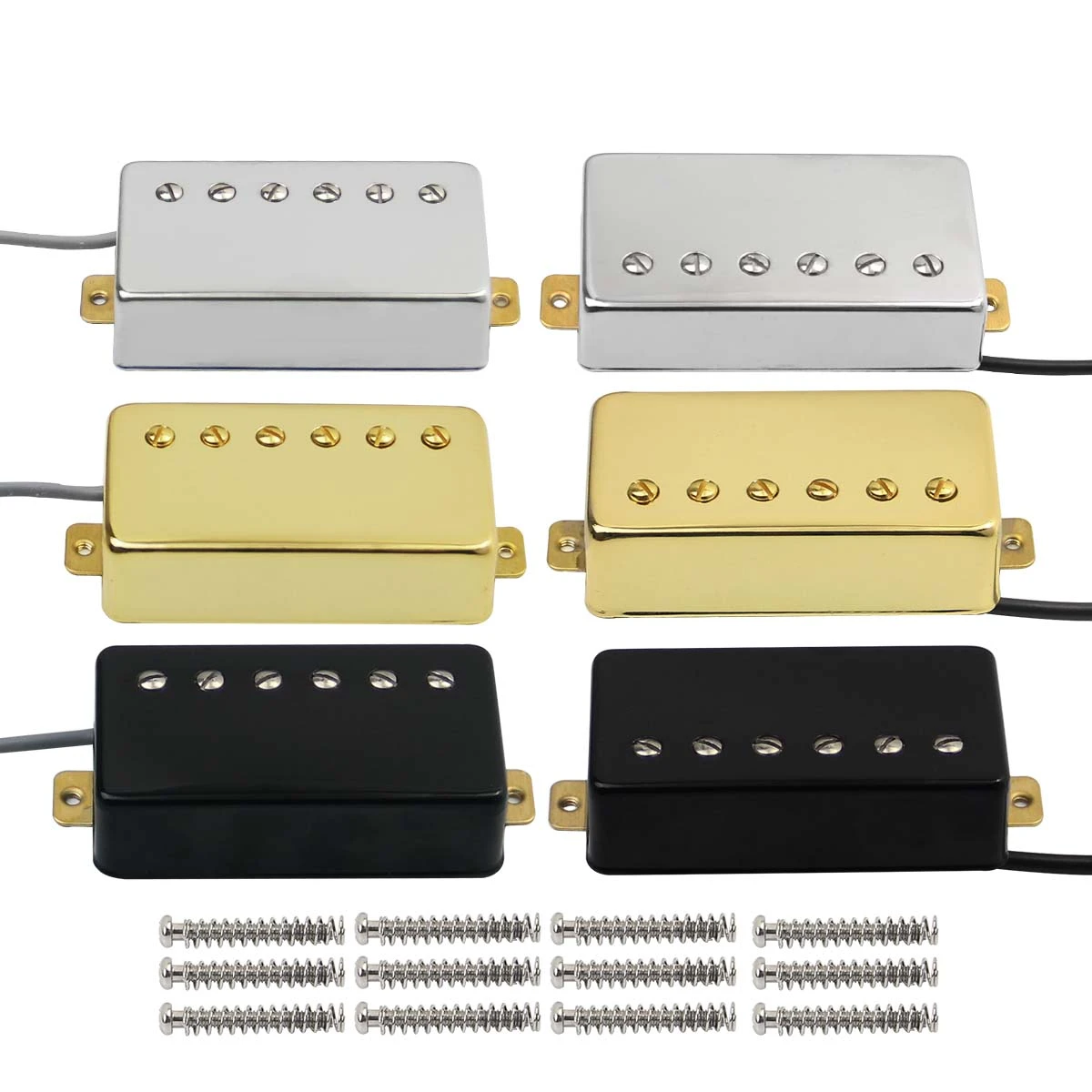 FLEOR 2PCS Ceramic Electric Guitar Humbucker Pickup Neck and