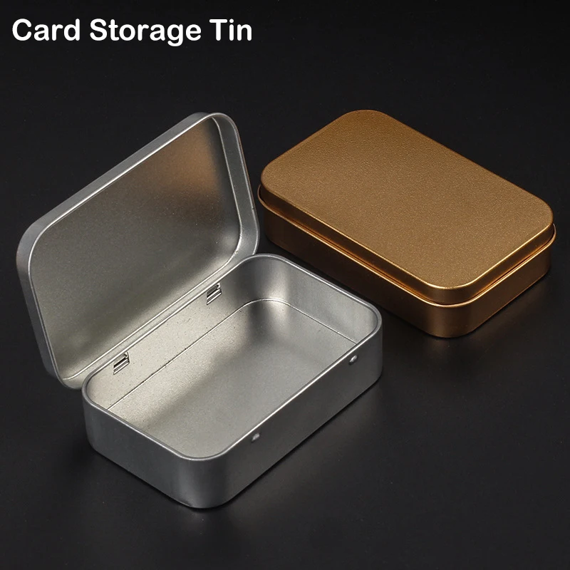 

Металлический Мини-контейнер для хранения с откидной крышкой, железная коробка на петлях, портативный контейнер для таблеток и конфет, органайзер для ювелирных изделий, товары для хранения