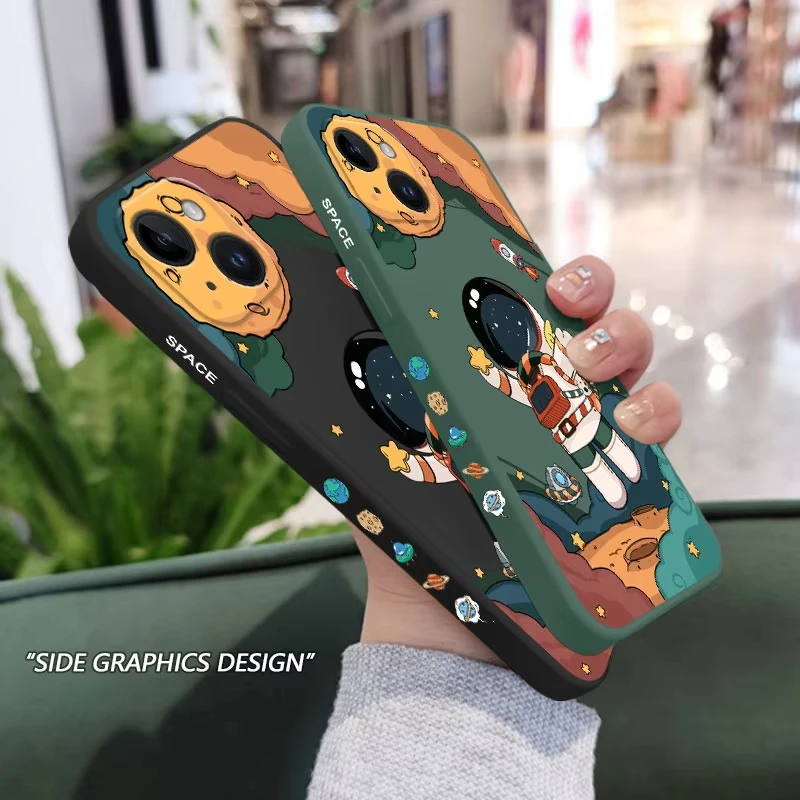 Hello Astronaut Cosmic Phone Case - Vibrant Space Design