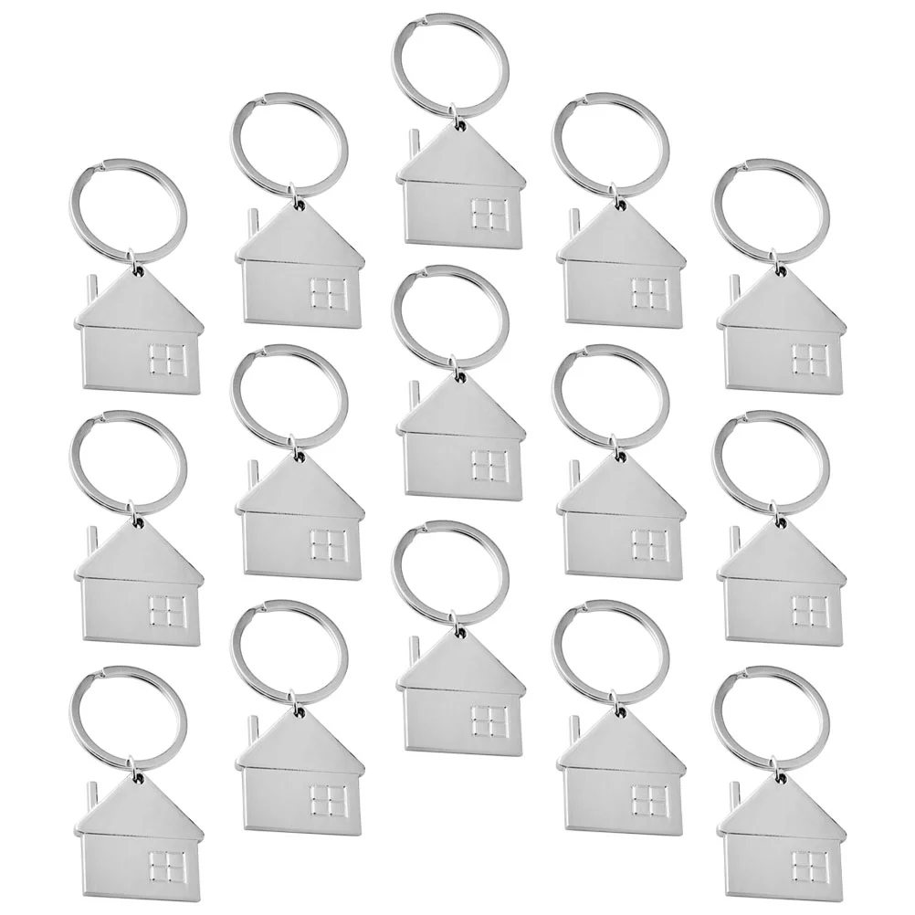 

House Key Chains House Pendant Keychains Housewarming Keychain Gift Pendant Keychain Metal Keyring Housewarming Gift