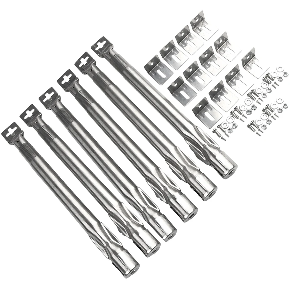 Grill Burner Tubes 6PCS/Set Stainless Steel for Gas Grills 35-42 Cm