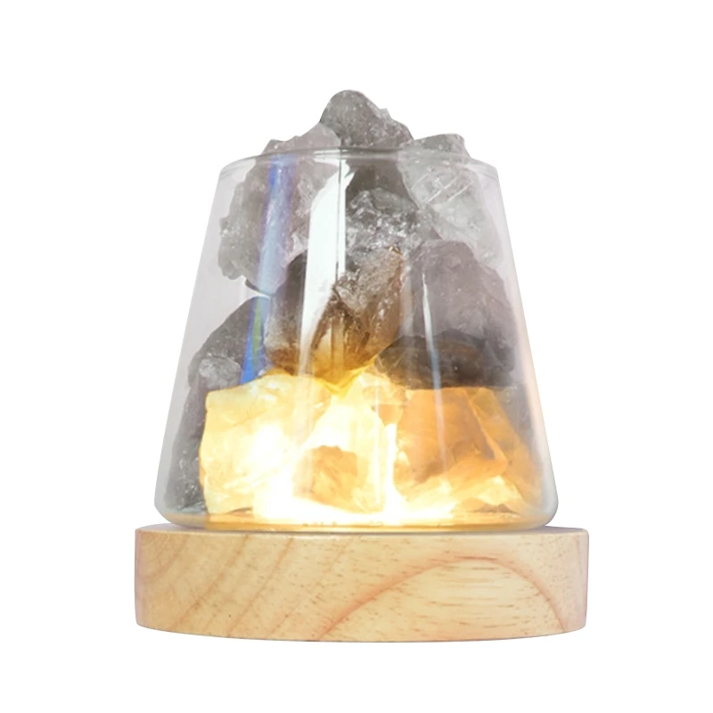 

Crystals Table Lamp Essential Oil Diffusers LED Night Light for Small Room