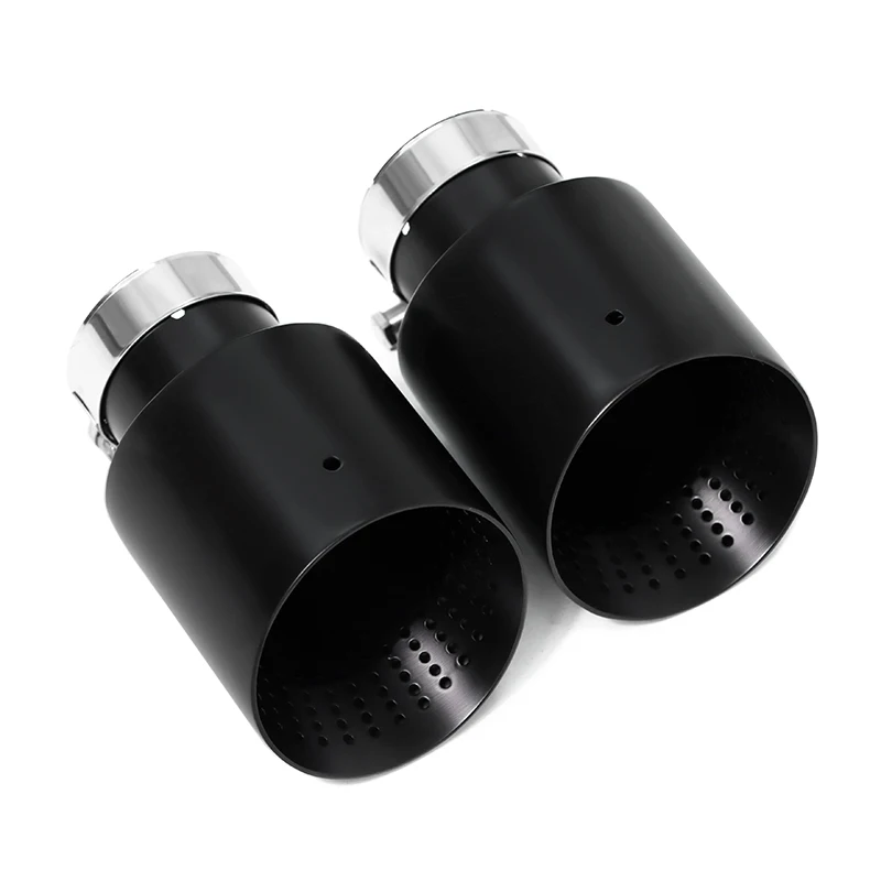 Stainless steel single exhaust tip 1 piece for Golf 7 MK7 GTI Golf R muffler tip exhaust system 63mm universal nozzle tailpipe exhaust muffler tip exhaust trim pipe