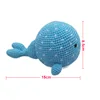 1PC Baby Nursing Cute Cartoon Crochet Whale Pendant Rattle For Baby Mobile Pram Crib Ring Accessories Newborn Grasping Toys Slee 6